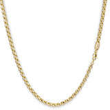 Monzario Mozario Links Collier 14k Geelgoud 4.3mm 838C GEEL