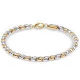 HuisCollectie Monzario Links Armband 14k Bicolor goud 838A BIC