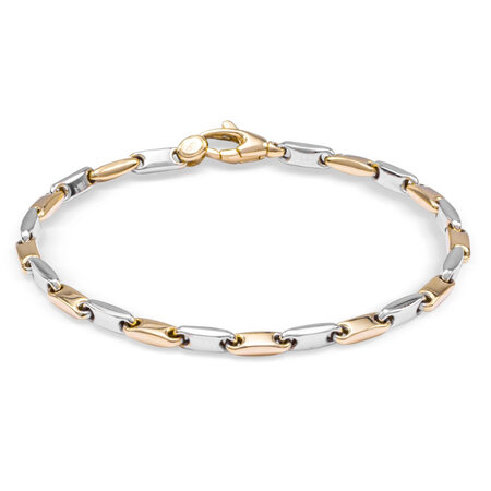 HuisCollectie Monzario Links Armband 14k Bicolor 3.5mm 597A BIC