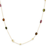 HuisCollectie Monzario Colors Collier 14k Geelgoud met Toermalijn C1334 GEEL