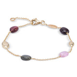 HuisCollectie Monzario Colors Armband 14k Geelgoud met Toermalijn A1334 GEEL