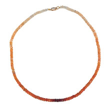 HuisCollectie HuisCollectie Edelsteen Collier Vuuropaal 4mm Facet 613427