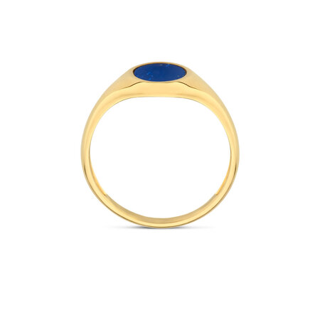 Blush Blush zegelring 14k geelgoud met Lapis 1214YLA