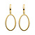 Mrs.Janssen Mrs. Janssen Oorhanger 14krt geelgoud open ovale hanger 612440