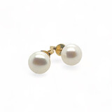 Mrs.Janssen Mrs.Janssen Oorstekers 18k geelgoud met barok zoetwater parel 7.5mm 613472