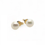 Mrs.Janssen Mrs.Janssen Oorstekers 18k geelgoud met barok zoetwater parel 6mm 613471