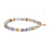 BRON BRON Armband Reflex 18k Roségoud met Amethyst, Citrien, Aquamarijn en Maansteen 8AR3985MIX84