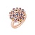 Bron BRON Ring Confetti 18k Roségoud met diamant en een mix van Saffier 8RR4914BRXMK/4