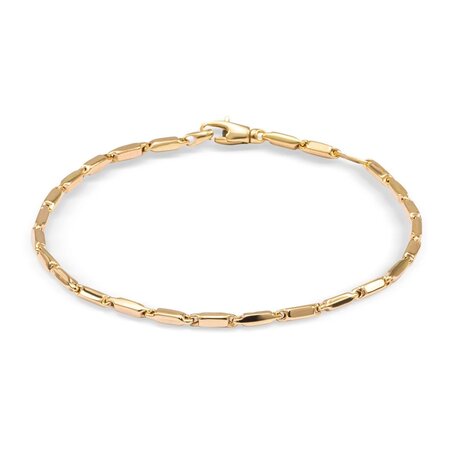 HuisCollectie Monzario Links Armband 14k Geelgoud 2.8mm 866A GEEL