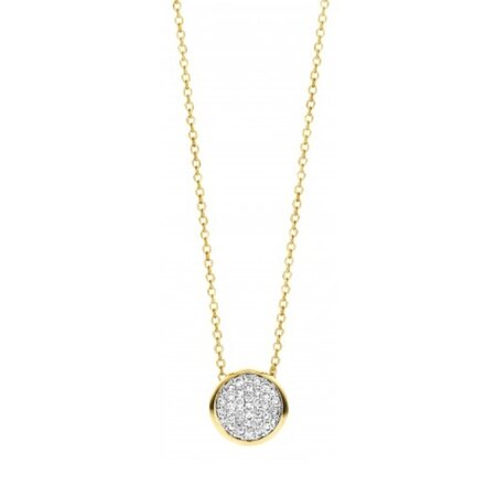 Tirisi Tirisi Collier Amsterdam 18k geelgoud met diamant TN2093D(2T)