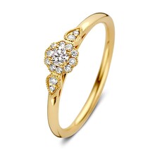 Mrs.Janssen Mrs.Janssen Ring 14k Geelgoud met diamant 613546