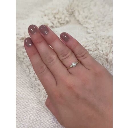 Mrs.Janssen Mrs.Janssen Ring 14k Geelgoud met diamant 613546