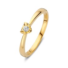 Mrs.Janssen Mrs.Janssen Ring 14k Geelgoud met diamant 613550