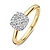 HuisCollectie HuisCollectie Ring 14k bicolor met diamant 613561