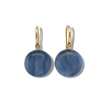 Mrs.Janssen Mrs. Janssen Oorhanger 18krt geelgoud met Kyaniet 613607