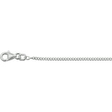 HuisCollectie Huis Collectie Gourmette Collier 14k witgouden 1.6mm x 42cm 23283