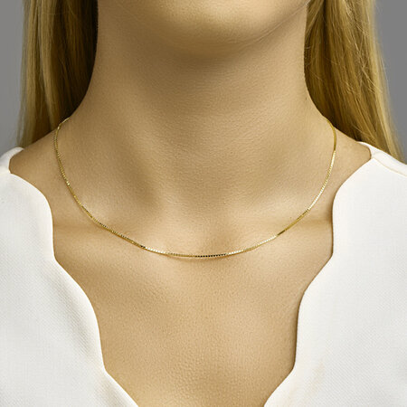 HuisCollectie HuisCollectie Venetiaans Collier 14k geelgoud 1,3 mm x 45cm 605389