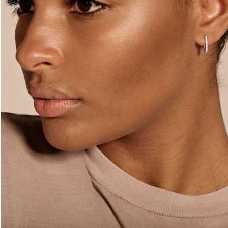 Blush Blush Diamonds Creolen 14k witgoud met diamant 7622WDI