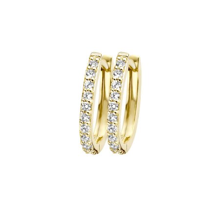 Blush Blush Creolen 14k geelgoud met zirkonia 7236YZI