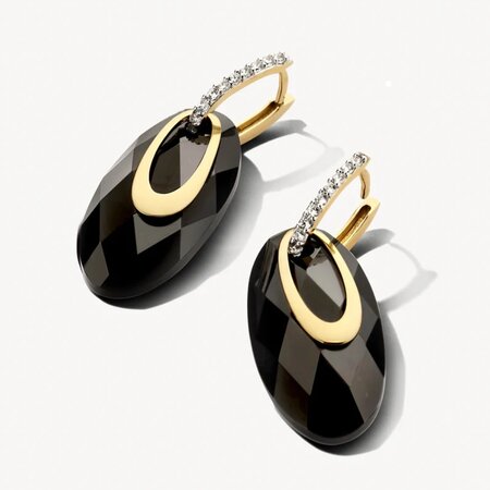 Blush Blush Creolen 14k geelgoud met zirkonia 7236YZI