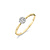Blush Blush Diamonds Ring 14k bicolor met diamant 1611BDI