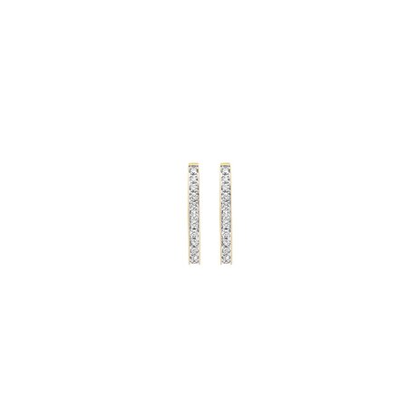 Blush Blush Diamonds Creolen 14k geelgoud met diamant 7622YDI