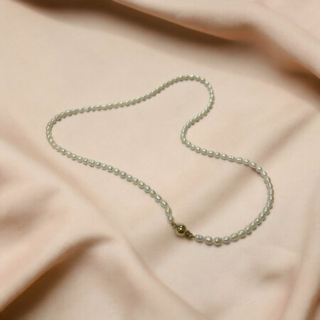 HuisCollectie Zoetwater Parel Collier Barok 3.0mm 14k 42cm 613684