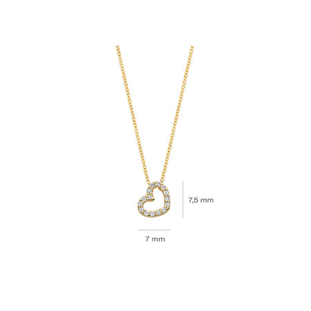 Blush Blush Collier 14k geelgoud met zirkonia 3072YZI