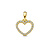 HuisCollectie HuisCollectie hanger 14k Geelgoud hart met diamant 0.11ct 613683