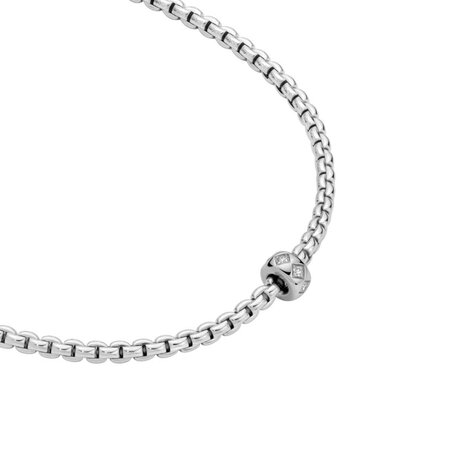Fope FOPE Collier Eka 18k Witgoud met diamant 73101CX_BB_B_XBX_045