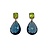 Mrs.Janssen Mrs. Janssen Oorhanger 18k geelgoud met 0.26ct diamant, peridot en London Blue Topaas 613470