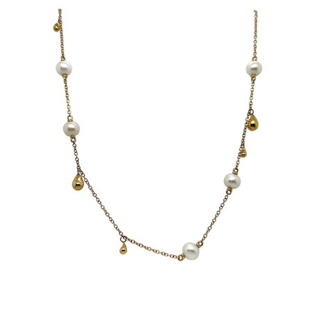 Mrs.Janssen Mrs. Janssen Collier 18k geelgoud met zoetwater parel 613466