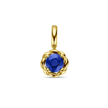 HuisCollectie HuisCollectie 14k Geelgouden hanger uitgevoerd met blauw saffier  -  613932