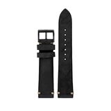 MeisterSinger MeisterSinger Horlogeband Vintage zadelleer 20mm Zwart SVSL01