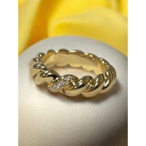 Bron BRON Ring Stax 18k Geelgoud met diamant 8RG4800BR1