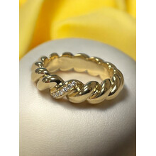 Bron BRON Ring Stax 18k Geelgoud met diamant 8RG4800BR1