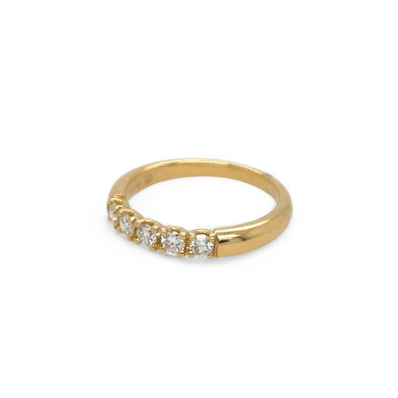 R&C R&C Ring Signature Alliance 18k Geelgoud met diamant RIN5108-5-18GG-GVS