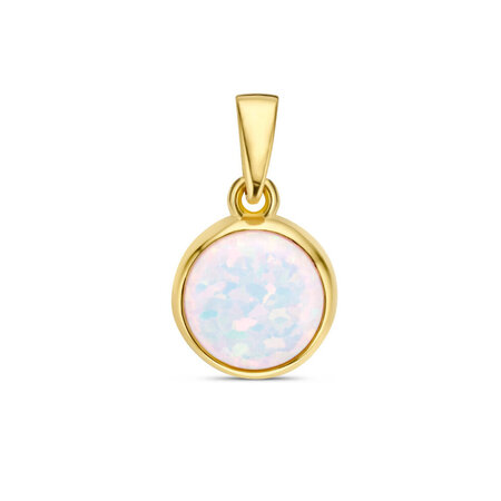 Mrs.Janssen Mrs. Janssen Hanger 14k  geelgoud met wit opaliet 612335