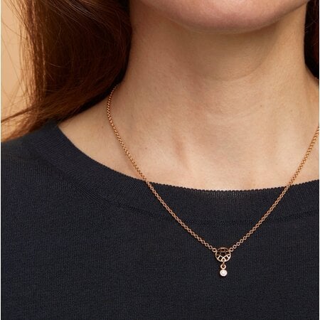 Bron BRON Collier Toujours Ajour 18k Roségoud met diamant 8CR4419BR