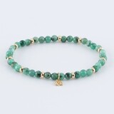 Y&G Y&G Armband 14k geelgoud met Smaragd 10-4003