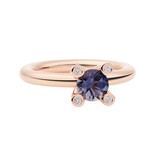 Bron BRON Ring Phlox 18k Roségoud met Ioliet en diamant 8RR4715IOBR