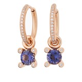 Bron BRON Creoolaanhangers Phlox 18k Roségoud met Ioliet en diamant 8OR4800IOBR