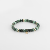 Y&G Y&G Armband 14k geelgoud met Smaragd 7039