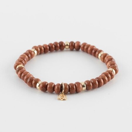 Y&G Y&G Armband 14k geelgoud met Goudsteen 7014