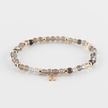 Y&G Y&G Armband 14k geelgoud met Rookkwarts 10-4005