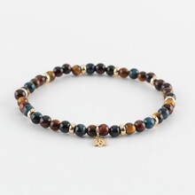 Y&G Y&G Armband 14k geelgoud met Tijgeroog 10-4002