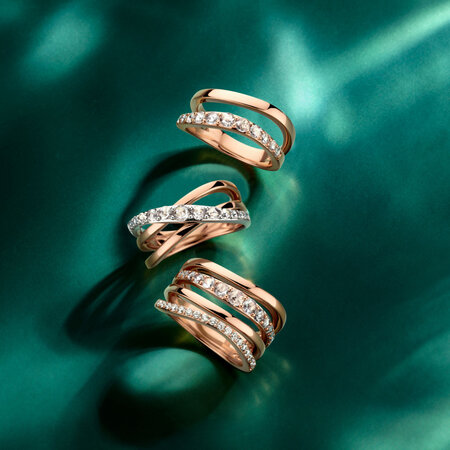 ROOS 1835 ROOS1835 Ring 18k Bicolor met diamant 169RB44RW18