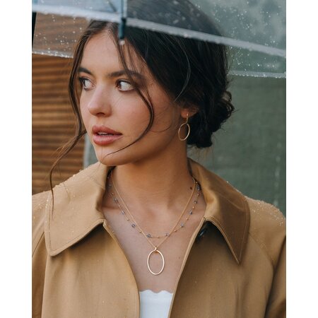 Mrs.Janssen Mrs.Janssen Collier 14k geelgoud met zirkonia 614364