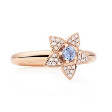 Bron BRON Ring Poppy 18k Roségoud met Saffier en diamant 8RR4917CSBR