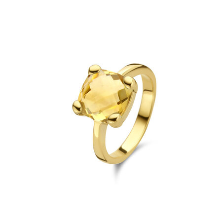 Jarrèl Jarrèl Ring Rimini 14k Geelgoud met Citrien 4Y.7129.CIS